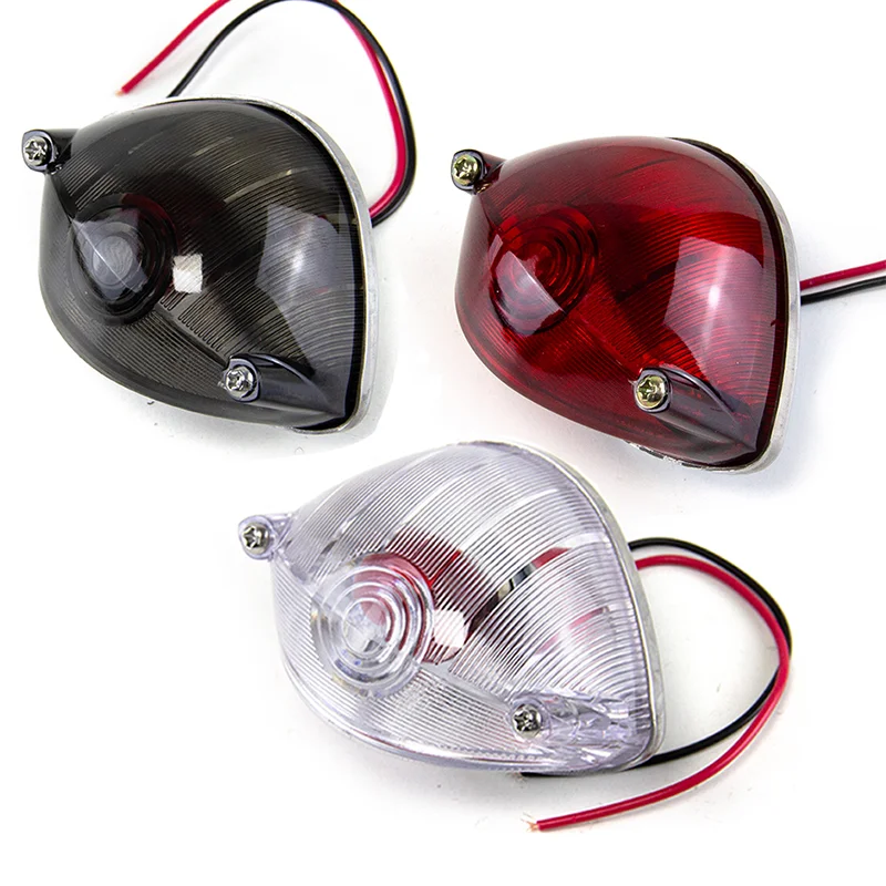 Luces traseras de señal de freno trasero para motocicleta WIPAC CB C70 GL125, para Kawasaki, Honda, Yamaha, Triumph, lámpara trasera direccional