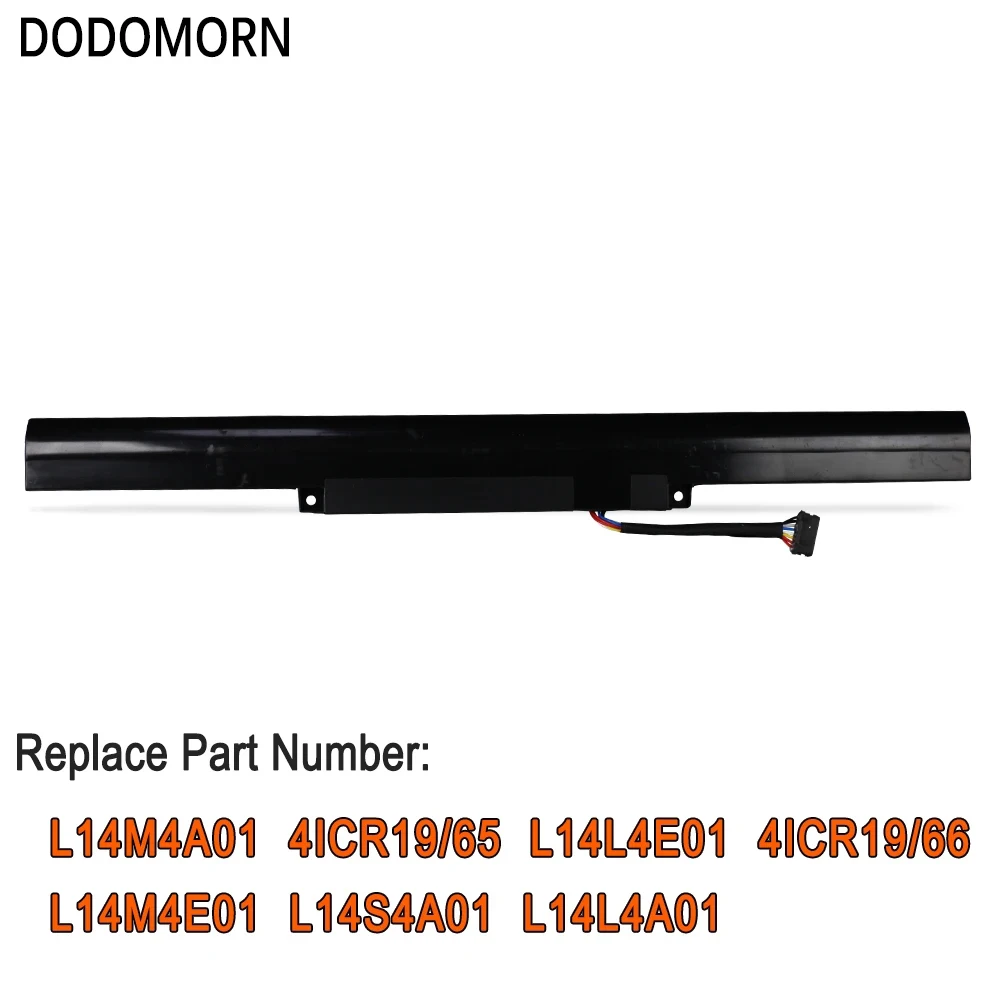 DODOMORN L14L4E01 Laptop Battery For Lenovo IdeaPad 500-15ISK 500-15ACZ Z41 Z51 Z41-70 Z51-70 For Xiaoxin V4000 Y50C V4000-ISE