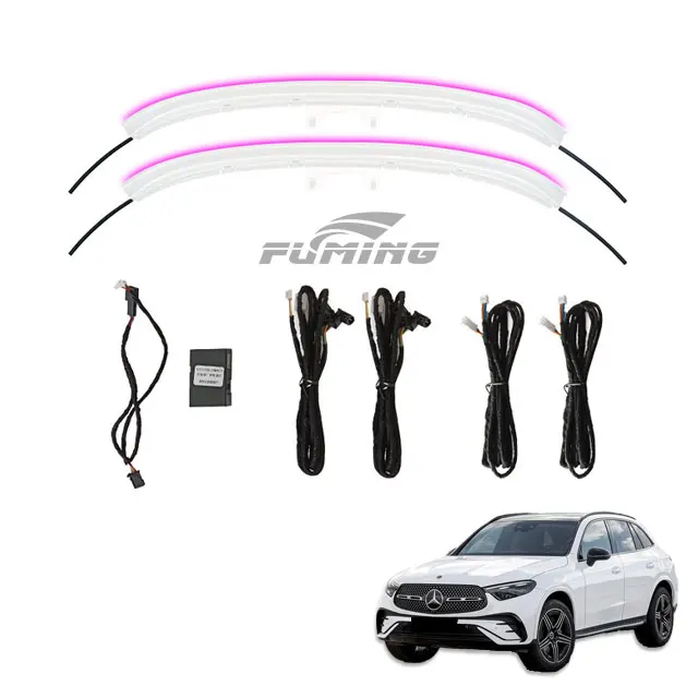 

Level 254 Car Upgraded Backrest Installation 64 Color Atmosphere Light Car Interior Modification Accessories Light Bar