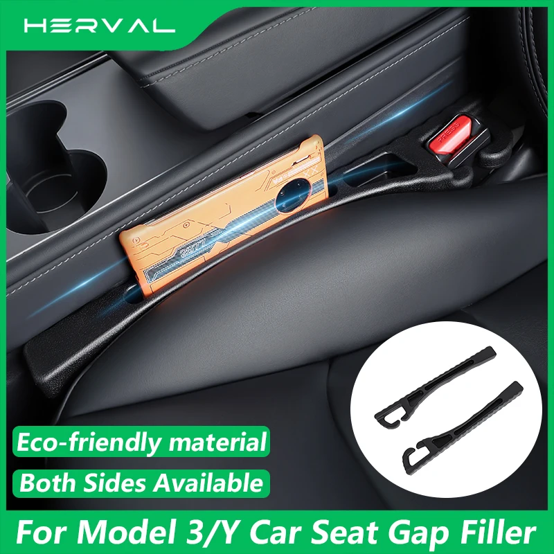 

Herval For Tesla Car Seat Gap Filler Side Seam Plug Strip Seat Gap Leak-proof Filling Strip Car Accessories For Tesla Model 3 Y