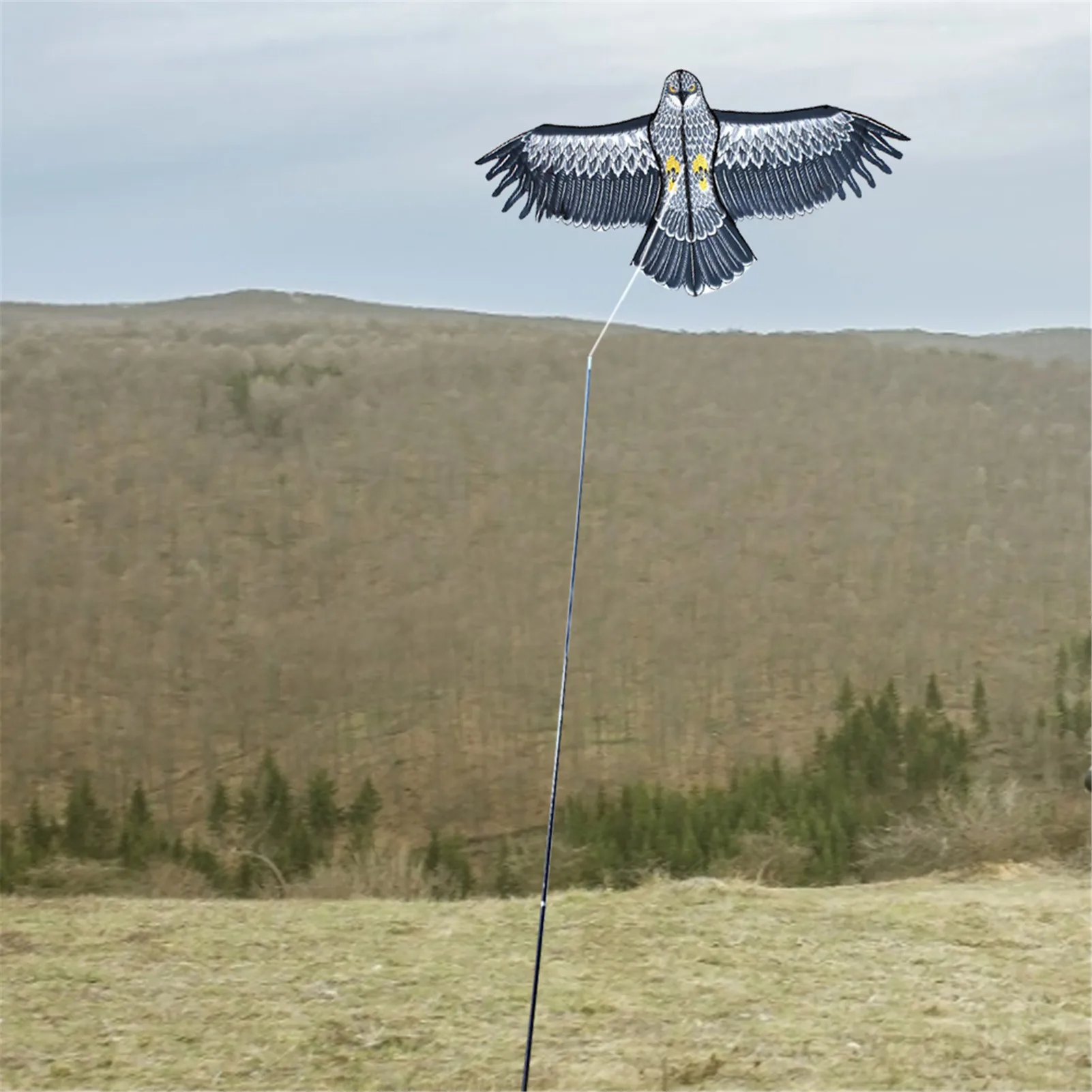 Emulation Flying Drive Bird Kite Light Weight Easy to Assemble Bird Kite for Garden Yard Farm