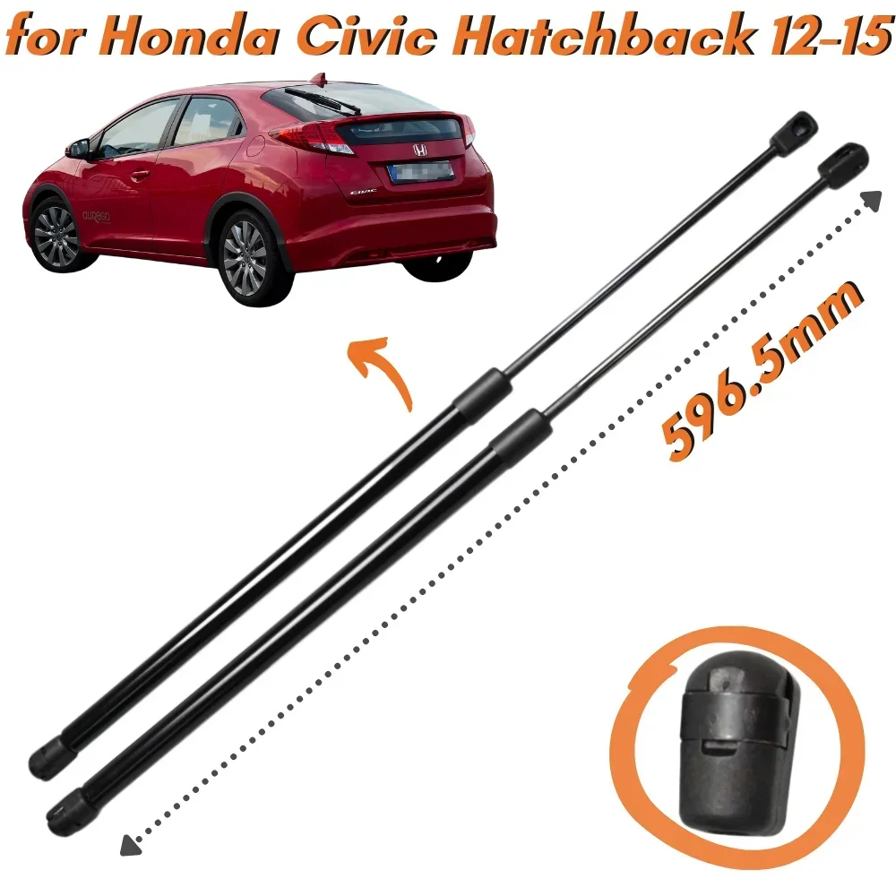 

Qty(2) Carbon Fiber Trunk Struts for Honda Civic FK Hatchback 2012-2015 596.5MM Rear Tailgate Boot Lift Support Gas Spring Shock