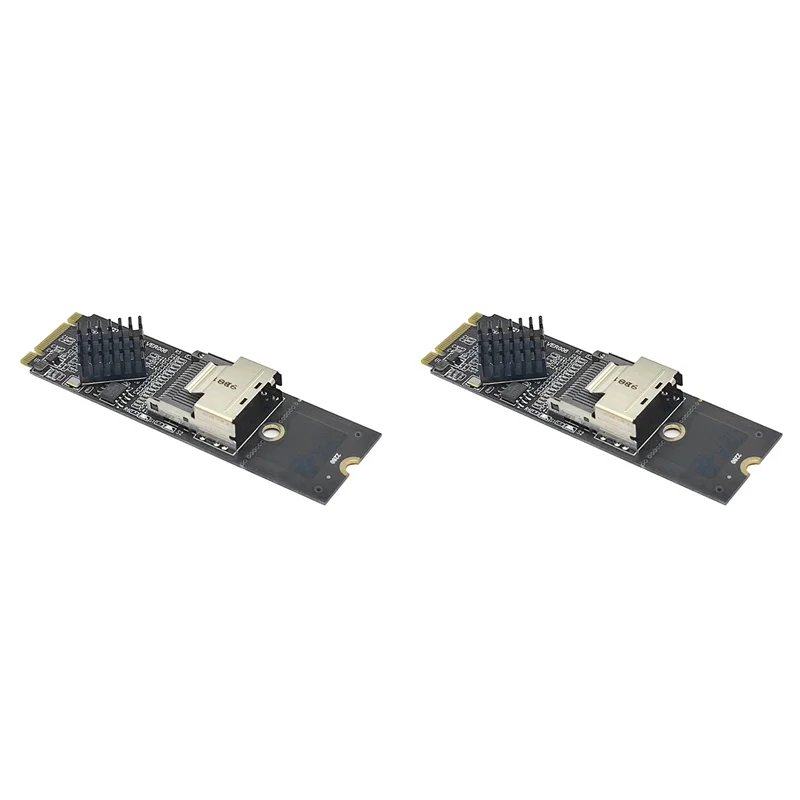 

2X M.2 NVME To SFF-8087 SATA3.0 Expansion Card Mini-SAS/SATA Hard Disk Adapter Card 36PIN