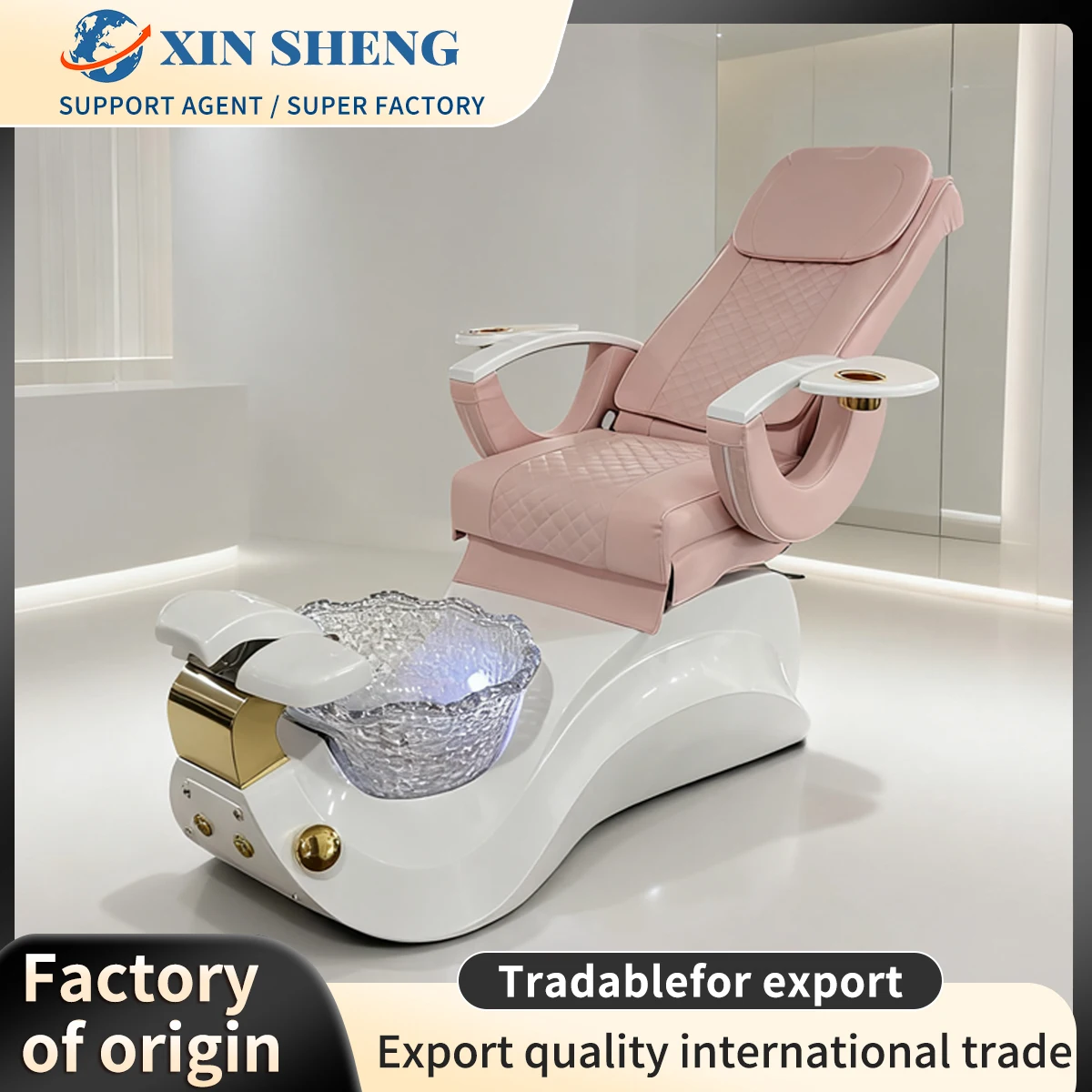 

Nail Salon Nail Art Foot Massage Sofa with Automatic Back Massage Function, Salon Chair, Wholesale from Salon Furniture Factory