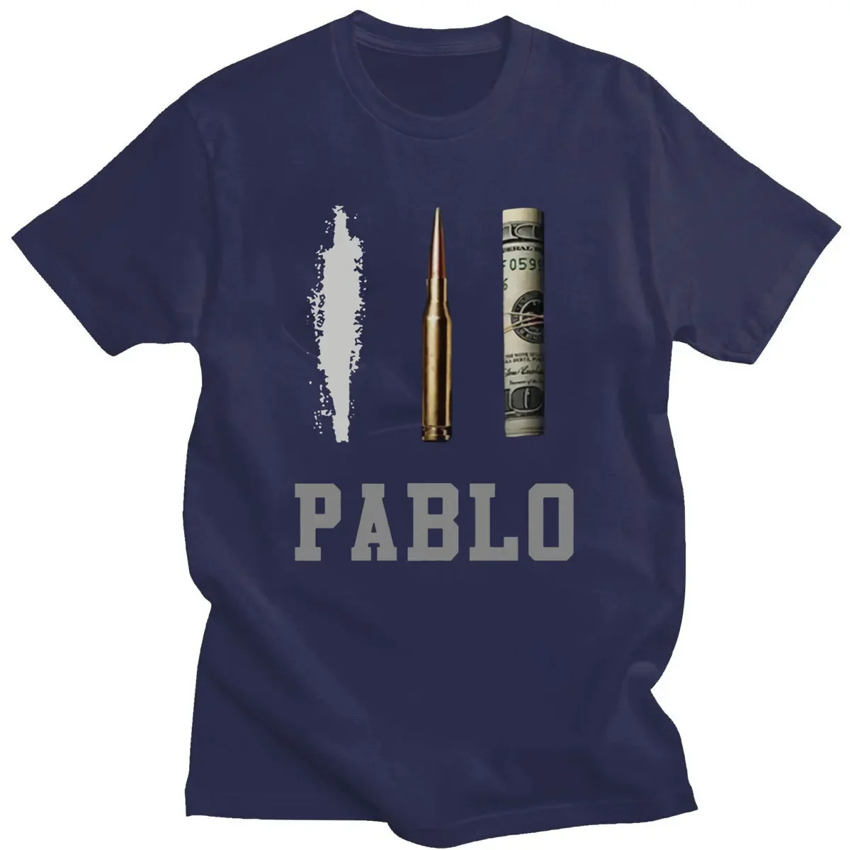 Hot Sale New Men\'s Cotton Tshirt Pablo Escobar Medellin Scarface T-shirts Streetwear Hip Hop Harajuku Funny Cotton T Shirt Tops