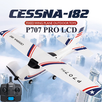 Parkten RC Airplane P707G PRO LCD Version 2.4G 3D/6G With Gyro 3Ch Fixed Wing Plane Outdoor Toys Drone RTF CESSNA 182 Glider