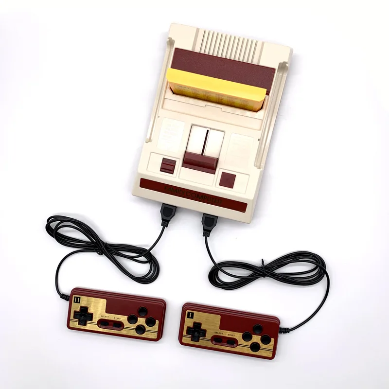 وحدة تحكم ألعاب الفيديو لألعاب FC الرجعية ، 8 بت ، ألعاب كلاسيكية مدمجة ، كمبيوتر عائلي ، تلفزيون ، خرطوشة ألعاب داعمة