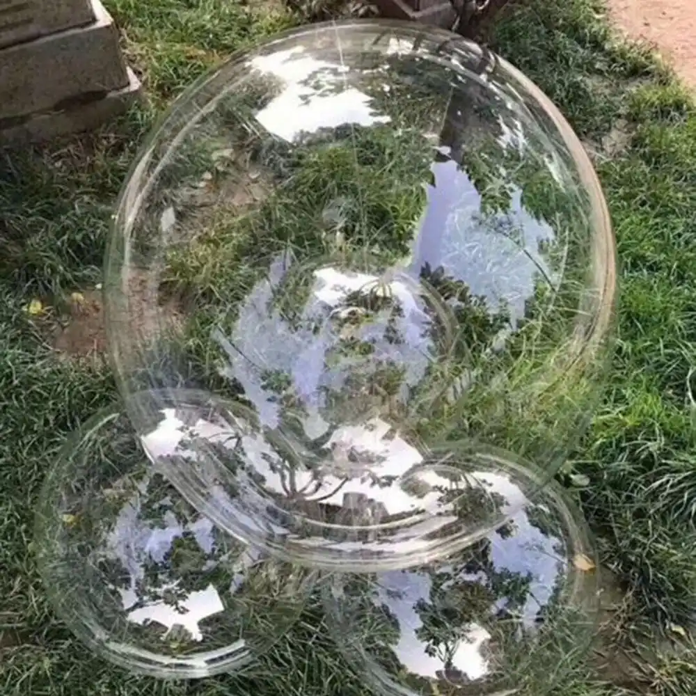 10 unids/pack 8/10/18 pulgadas globos de burbujas transparentes para decoraciones de fiesta de cumpleaños de Festival de boda