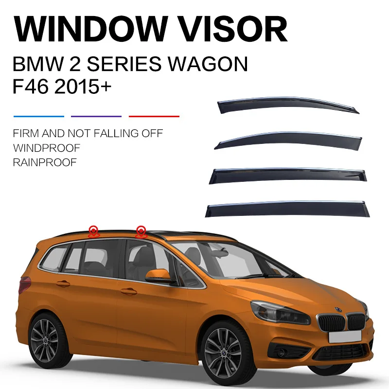 

Защитный козырек на окно для BMW 2 wagon, защита от погоды, боковой оконный дефлектор, защитный экран на лобовое стекло автомобиля, аксессуары для автомобиля