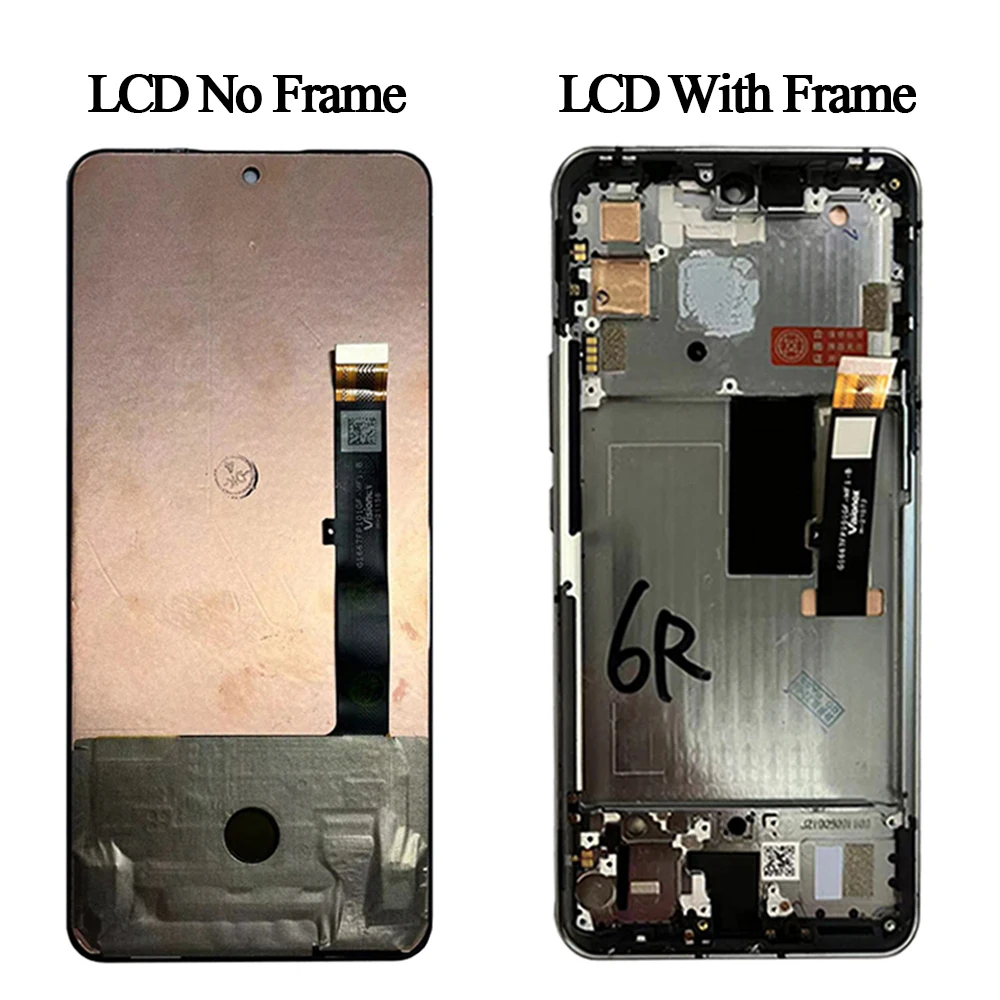 Imagem -03 - Tela Amoled Lcd para Zte Nubia 67 Polegadas 6r Magia Vermelha Nx666j Tela Sensível ao Toque sem Moldura Original