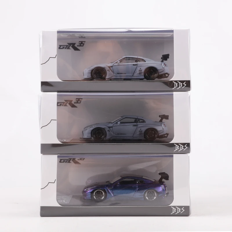 1:64 Pandem Nissan Gtr R35 Legering Retro Auto Model Klassieke Decoratie Collection Gift