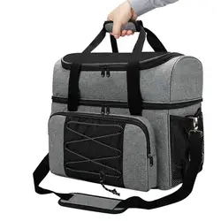 Bowling Ball Bag 2 Balls Bowling Tote Bag Bowling Ball Holder With Padded Compartments Extra Space For A Single Pair Of Bowling