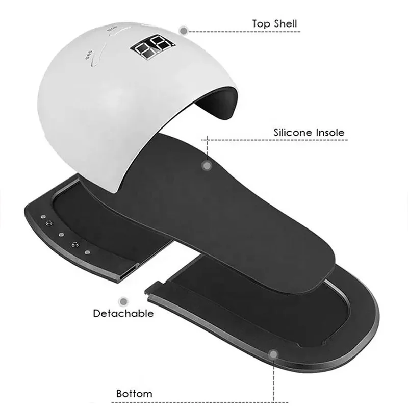 Professional 48W Nail Lamp for Foot Gel Polish Dryer Pedicure Manicure Machine Dual Source Nail UV LED Lamp