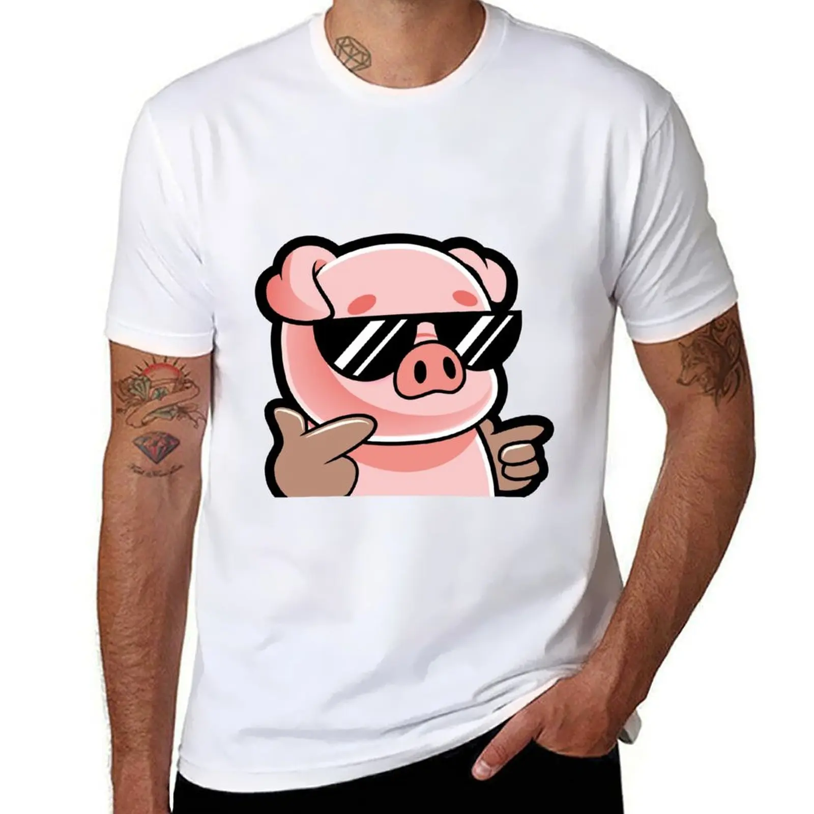 

Cool pig T-Shirt funny t shirts dark humor anime t shirts for man T-Shirt