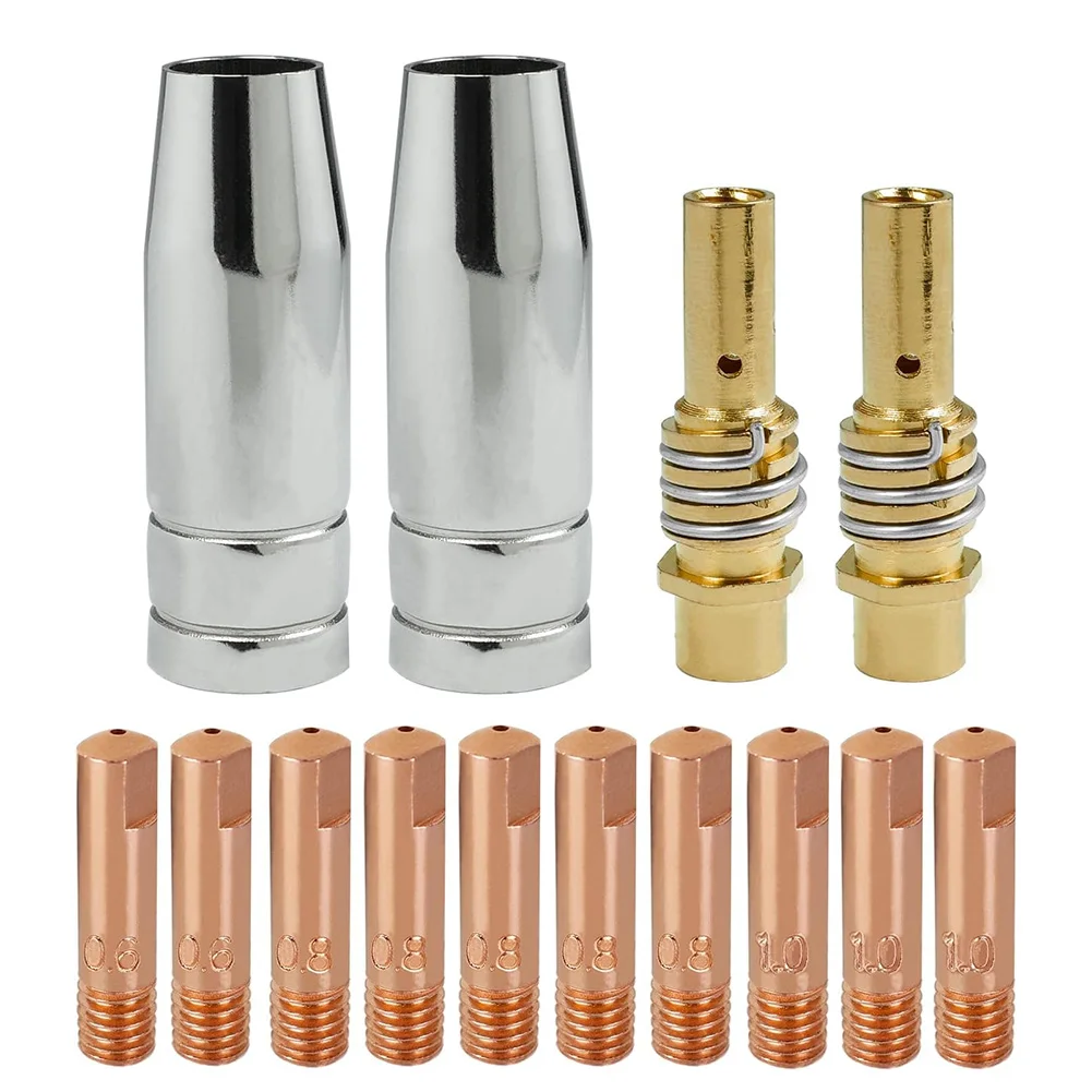 

MB-15 MIG Welding Contact Tip 15AK 0.6mm 0.8mm 0.9mm 1.0mm 1.2mm Protective Nozzle For Rilon Riland Jasic Welding Supplies Kit