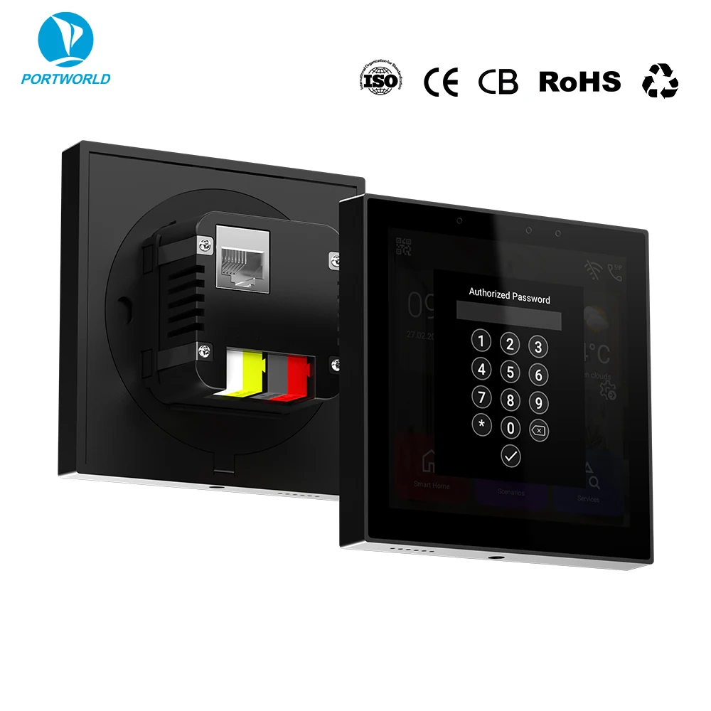 New Design 4 Inch KNX Touch Screen 480*480 Android Linux KNX Touch Screen Panel