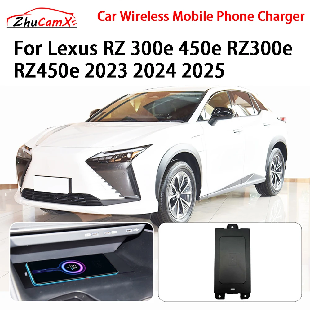 

Wireless Mobile Phone Charger Center Console Storage QI 18W iPhone fast charge for Lexus RZ 300e 450e RZ300e RZ450e 2023~2025