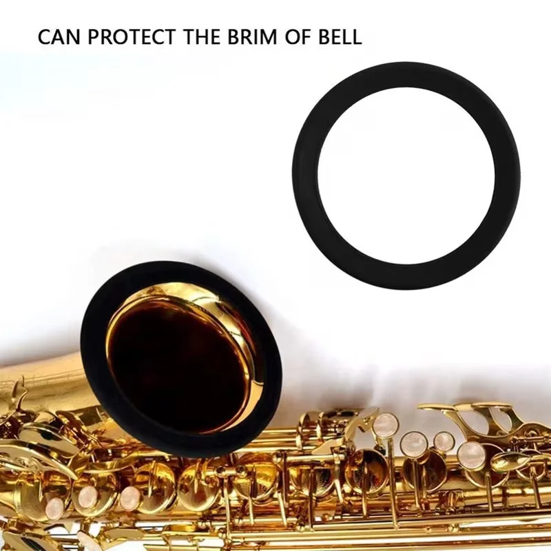 Saxophone Mute Rings for Baritone, Alto, Soprano Saxophones, Saxophone Mute, Along with Bell Protection Covers And Pads