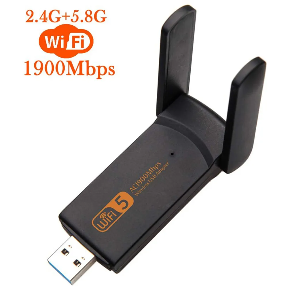 Adaptador de red WIFI para PC y Windows, Dongle inalámbrico de banda Dual USB3.0 de 1900Mbps, 2,4G/5,8G, 802.11AC