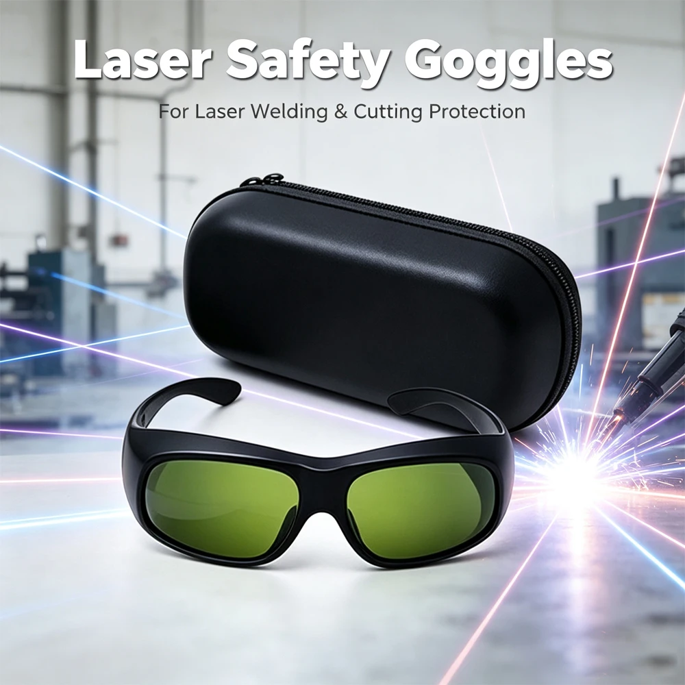 High quality CE EN207 Polycarbonate Dental Laser Safety Goggles 1000-1090nm OD7+ 800-1100nm OD5+ Anti-Scratch Full-Frame Laser