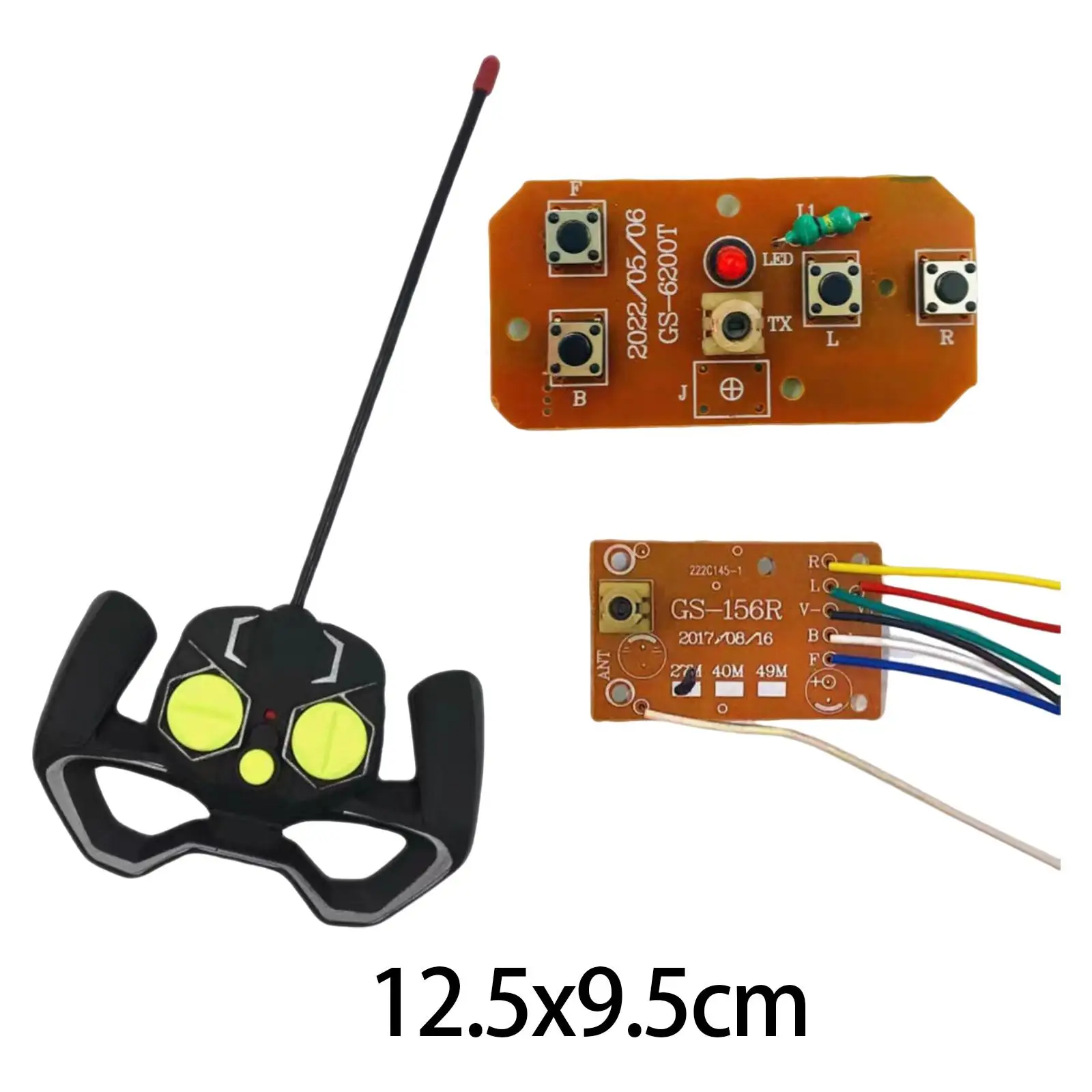 Obwód zdalnego sterowania 4CH RC nadajnik i tablica odbiorcza PCB 27MHz