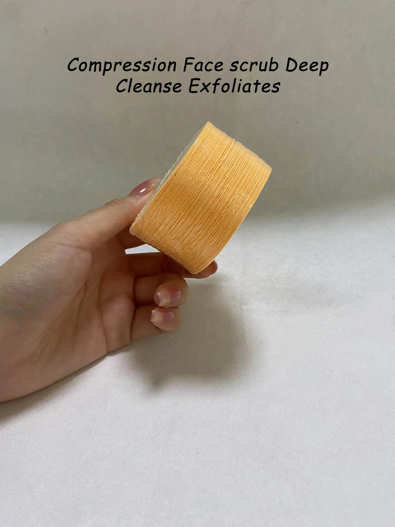 Puff de limpieza Comprimido redondo multicolor, paquete múltiple de 50 piezas, fibra vegetal, adecuado para limpieza y exfoliación