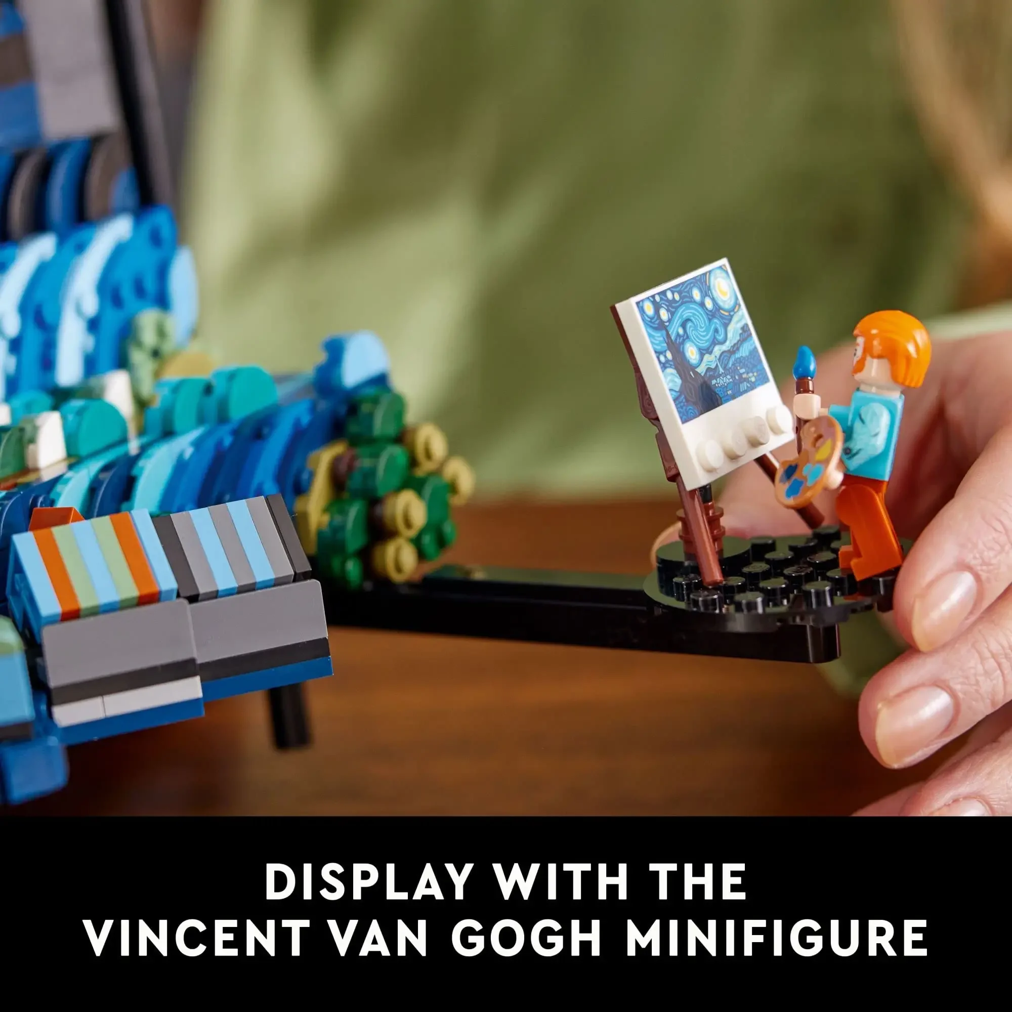 LEGO Ideas Vincent Van Gogh The Starry Night 21333 Building Blocks arte della parete 3D unica con artista Minifigure Building Crafts