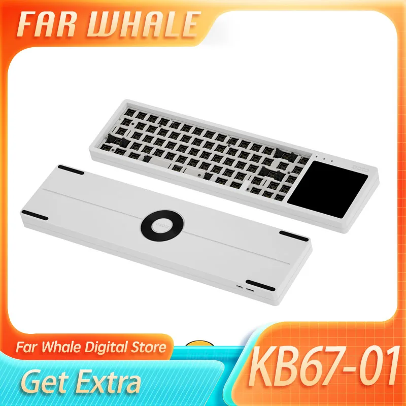 

Doio Kb67-01 Mechanical Keyboard Kit 67key Aluminium Alloy Touch Tft Keydous Custom Gasket Kit For Desktop Computer Gifts