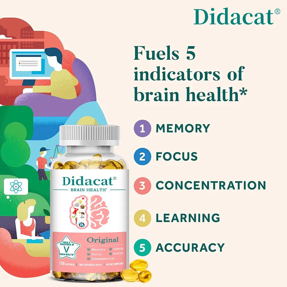 Phosphatidylserine & Coffee Fruit Capsules, Vegetarian Cognitive Supplement for Memory, Focus & Mental Clarity Brain Support