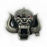 Buckle Club zinc alloy retro skull head belt buckle FP-02755 pewter finish jeans gift cowboy belt buckle