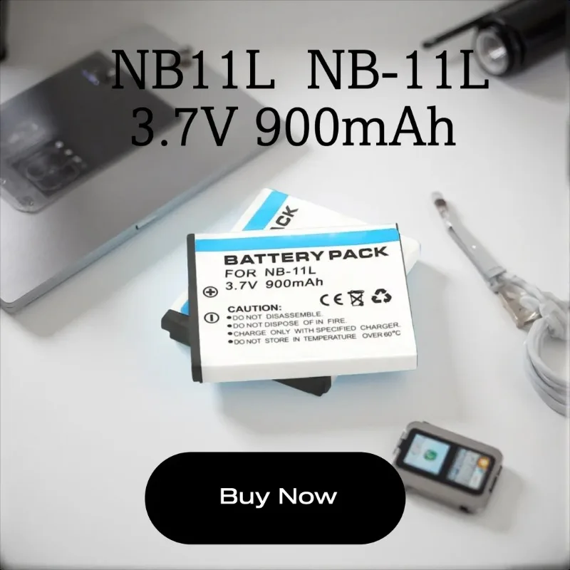 

NB11L NB-11L 3.7V 900mAh Replaceable Battery for Canon PowerShot A2400 A2600 A3400 A3500 A4000 A4050 SX400 SX410 SX420 Camera