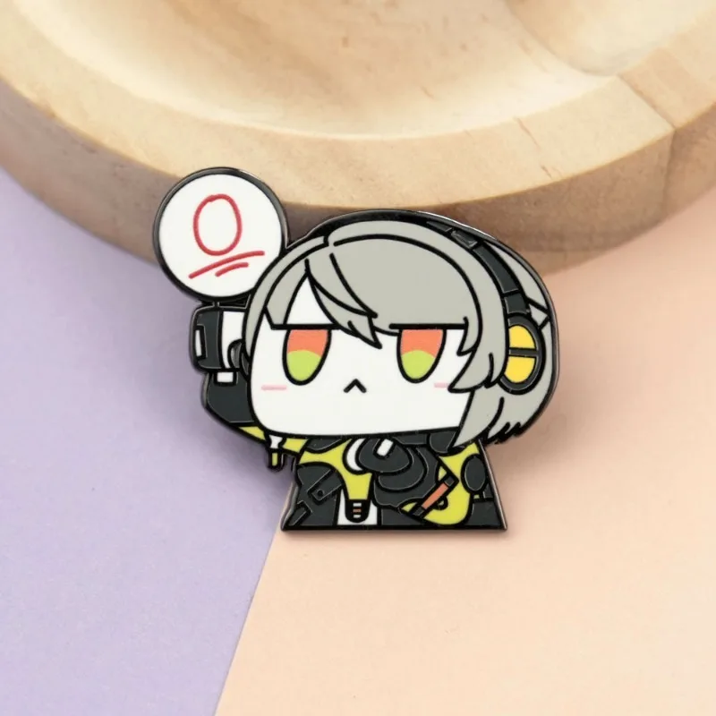 Broche de esmalte de 3,5 cm con motivos de Zenless Zone Zero, accesorio para jugadores de videojuegos, ideal para decorar mochilas y prendas de vestir.