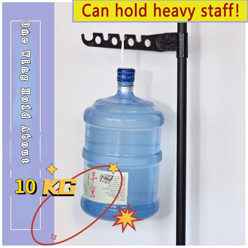 Clothes Rack Foldable Adjustable Telescopic Wardrobe Organiser Hanging Rail Bedroom Storage Shower Curtain Towel Rod