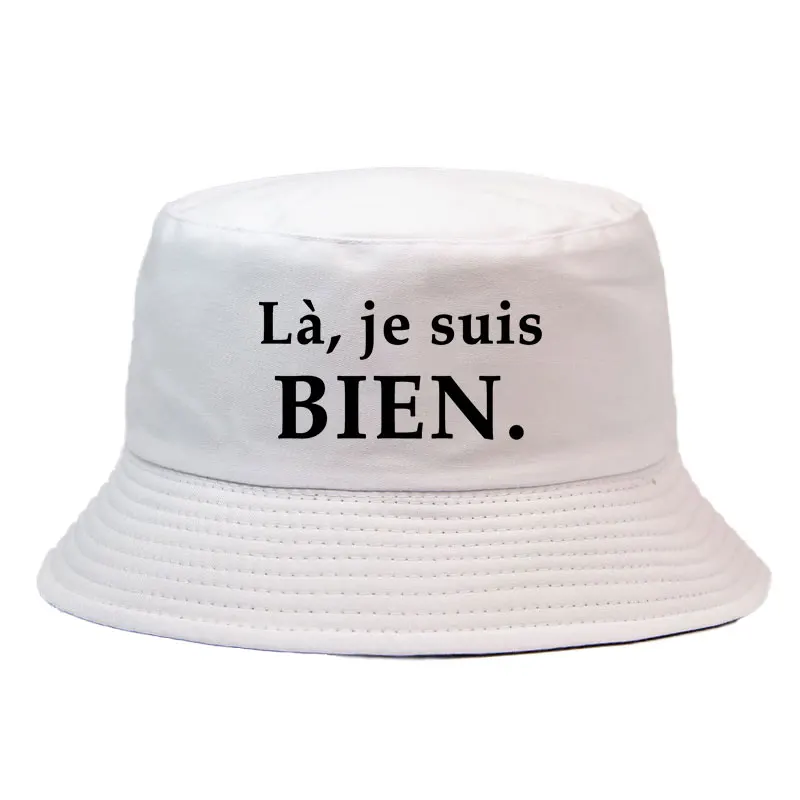 France Print BIEN Bob Reversible Bucket Hats Men Women Cotton Outdoor Caps Fisherman Hat Girl Boy Chapeau Bob Hats