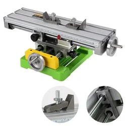 Mini Precisie Freesmachine Werkbank Multifunctioneel Boren Bankschroef Armatuur Werkbank Kruis Glijbaan Tafeltang Plat Frame
