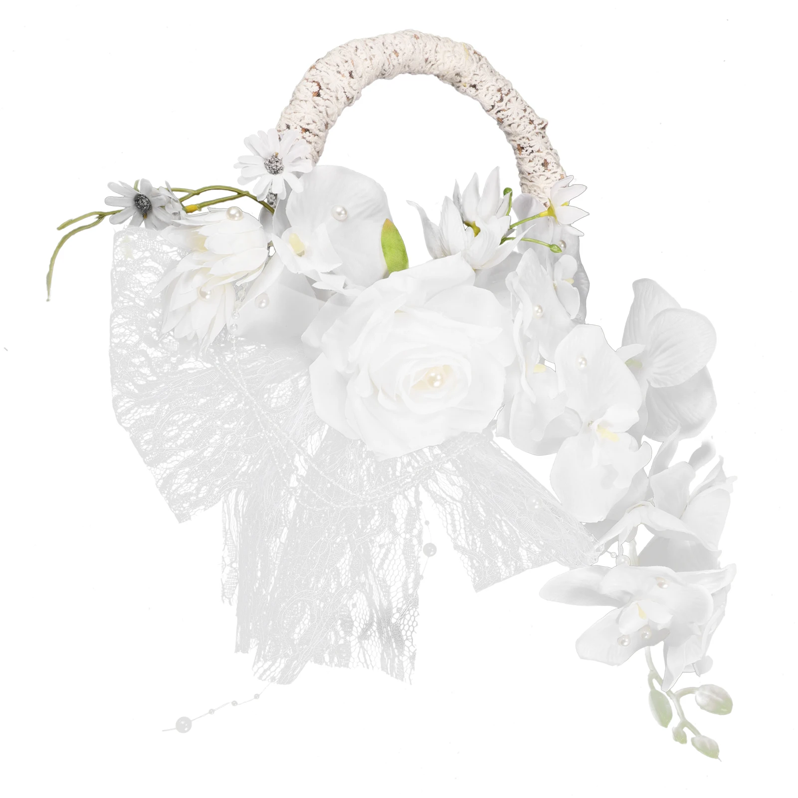 

Phalaenopsis Holding Flowers Hand Artificial Decorations for Wedding Charm Wreath Plastic Bride Bridesmaid
