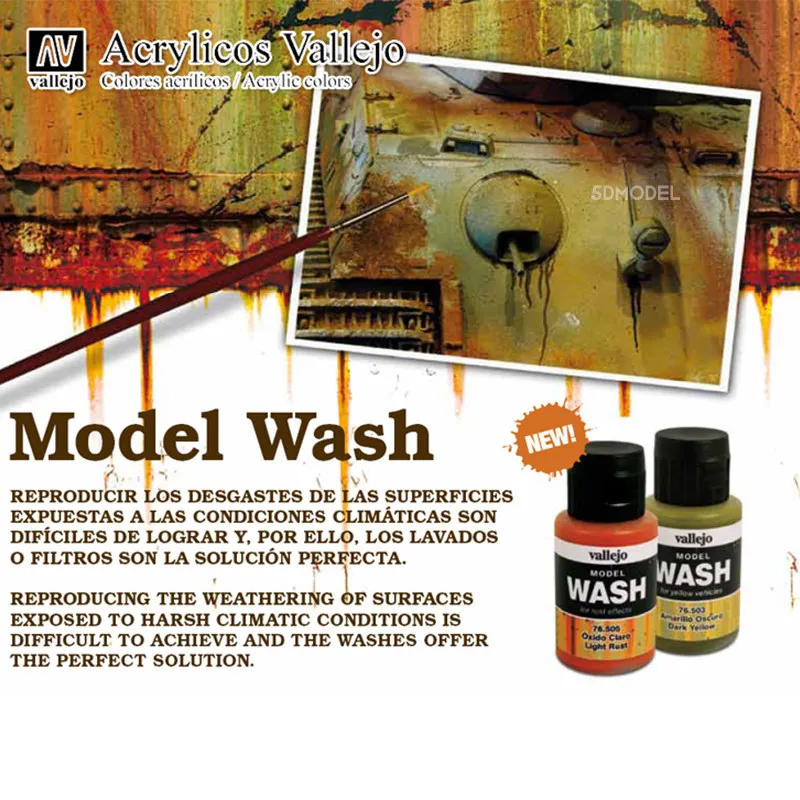 Staining Solution AV Vallejo Model Aging Effect Rust Rain Scar 76501-524