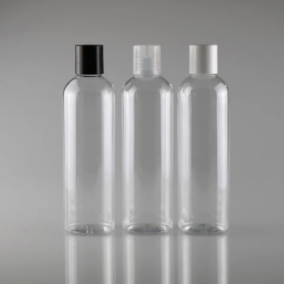Lot 4 Bouteilles PET Blanches 500 Ml + Pompe Doseuse 1 Ml – Flacons Cosmétiques Rechargeables, Aliments, Voyage, Tube 150 Mm, Bouchon 28 Mm