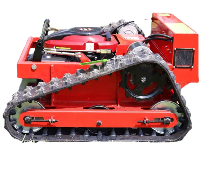 Chinese Supplier Rubber Track Robot Gasoline Self-propelled Garden Remote Control Lawn Mower For Sale