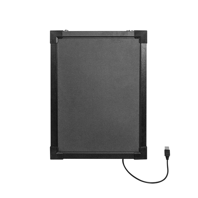 Wysoce polecana tablica LED fluorescencyjna 30x40cm, z możliwością wymazywania, do pisania wiadomości i rysowania, z markerami i drewnianym uchwytem, idealna do domu.