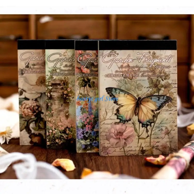 C7ab 100 folhas papel artístico para scrapbook, diário, papel fundo para scrapbooking, fazer cartão, enfeite livro