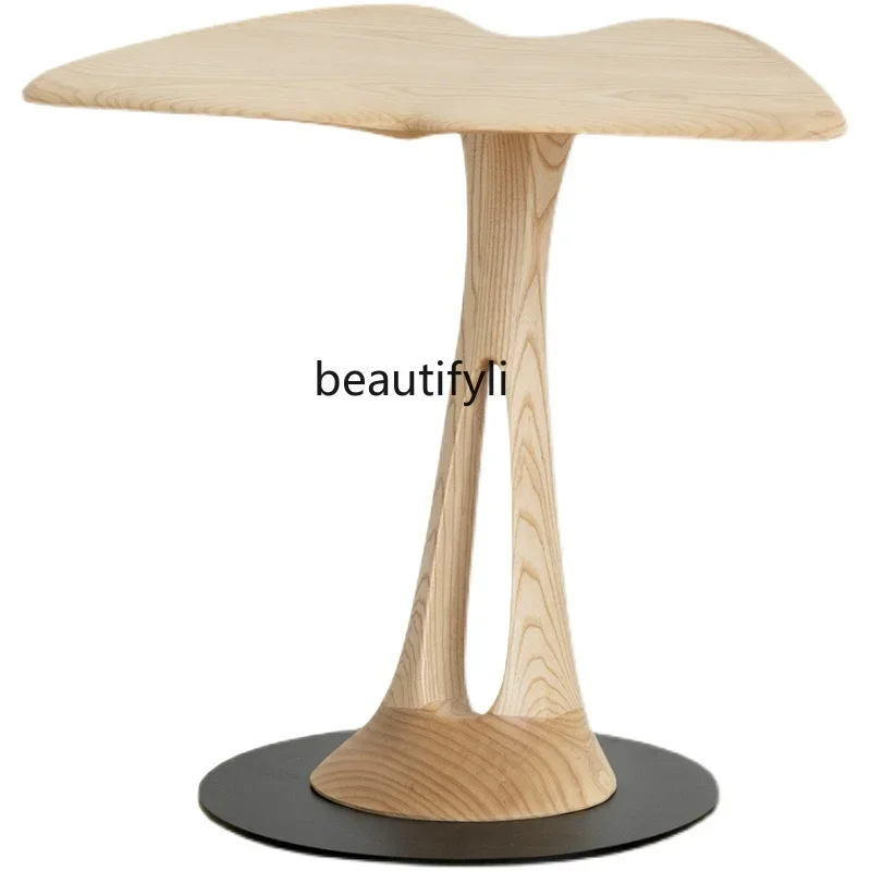 

Original black walnut sofa bed corner few storage log tenon and mortise light luxury modern Lanchun Wood Industry