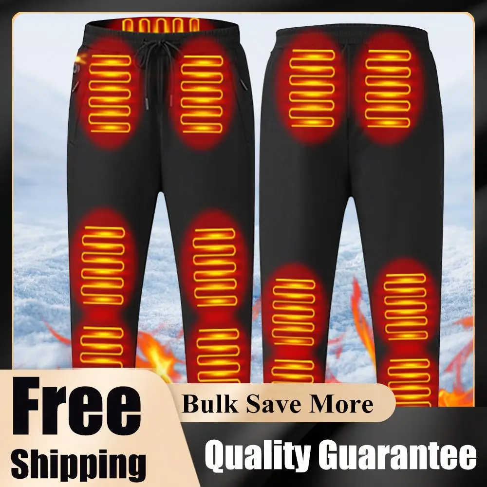 

Термоштаны с подогревом для мужчин и женщин, эластичный пояс, USB 5В, 12 зон нагрева, 3 режима температуры для катания на лыжах, рыбалки, мотоцикла