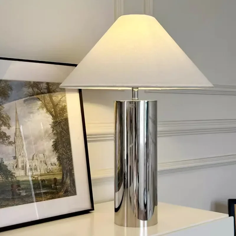 Modern art deco floor lamp stainless steel silver floor lamp simple mushroom floor lamp bedroom living room sofa lounge lamps