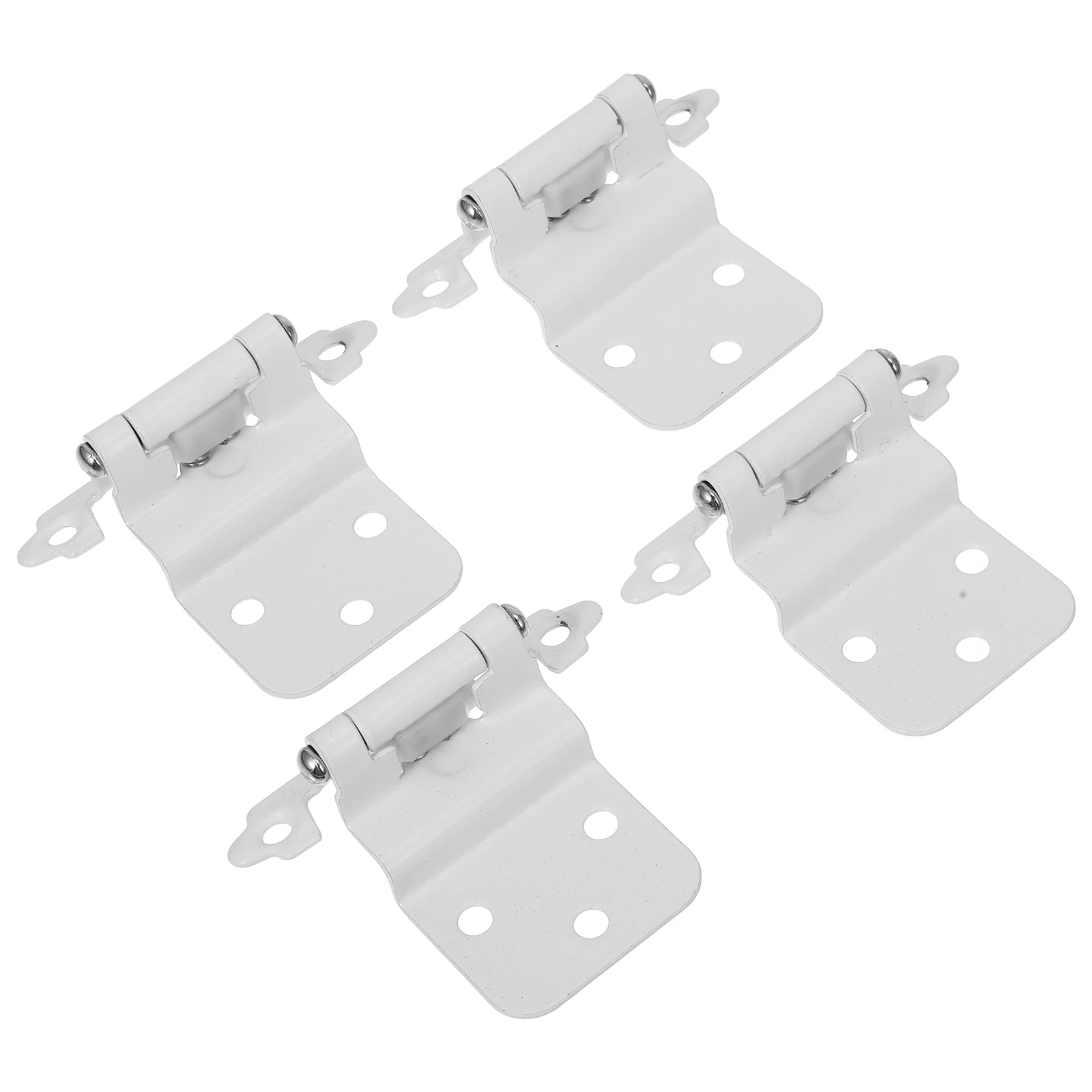 

4pcs Self Closing Cabinet Door Hinges Iron Kitchen Wardrobe Hardware Dampers for Cabinets niture Bent Hinge