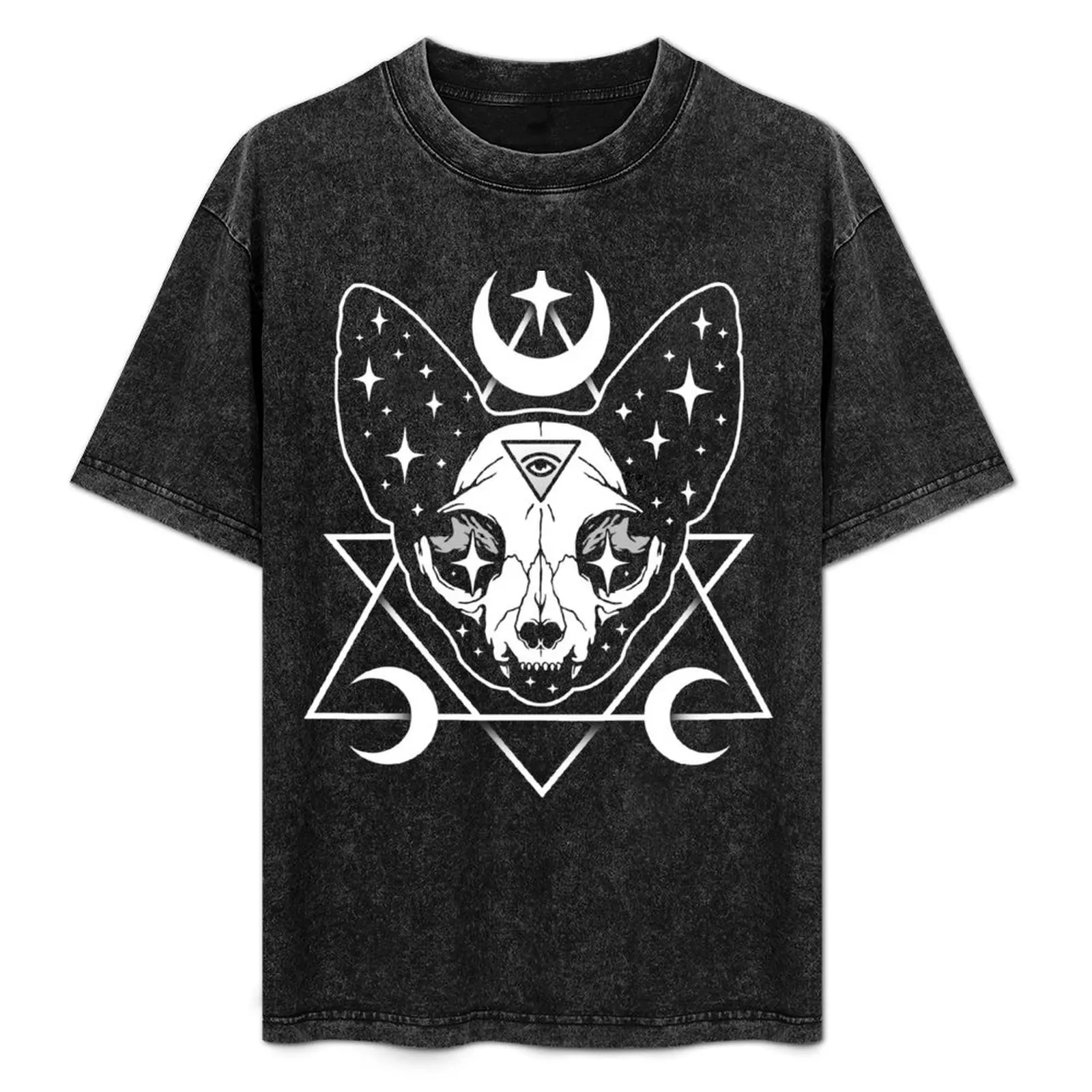 

Moon Cat T-Shirt Casual Lightweight Short Sleeve Top