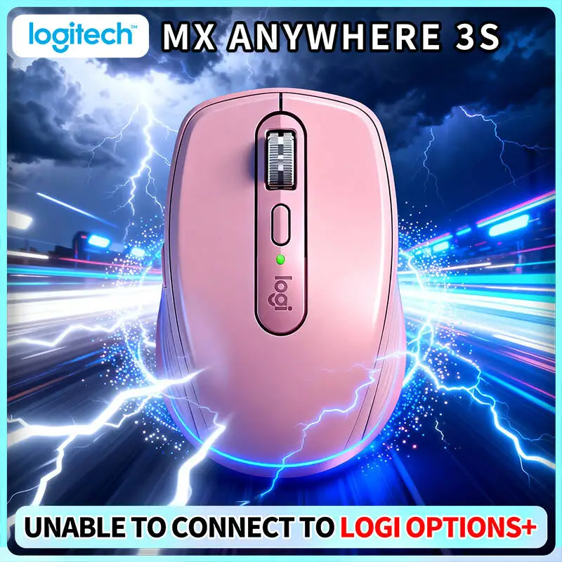 Travel MX Anywhere 3S - 8K DPI, 3-Device Bluetooth, Quick Charge, Perfect for Photography Short Trip & On-site Task