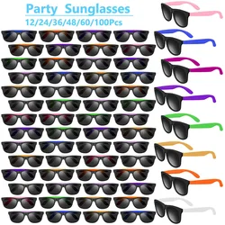 12-100Pcs Neon Bachelorette Party Sunglasses Wedding Favors Gifts for Guests Hen Party Adult Birthday Party Favors Sun Glasses