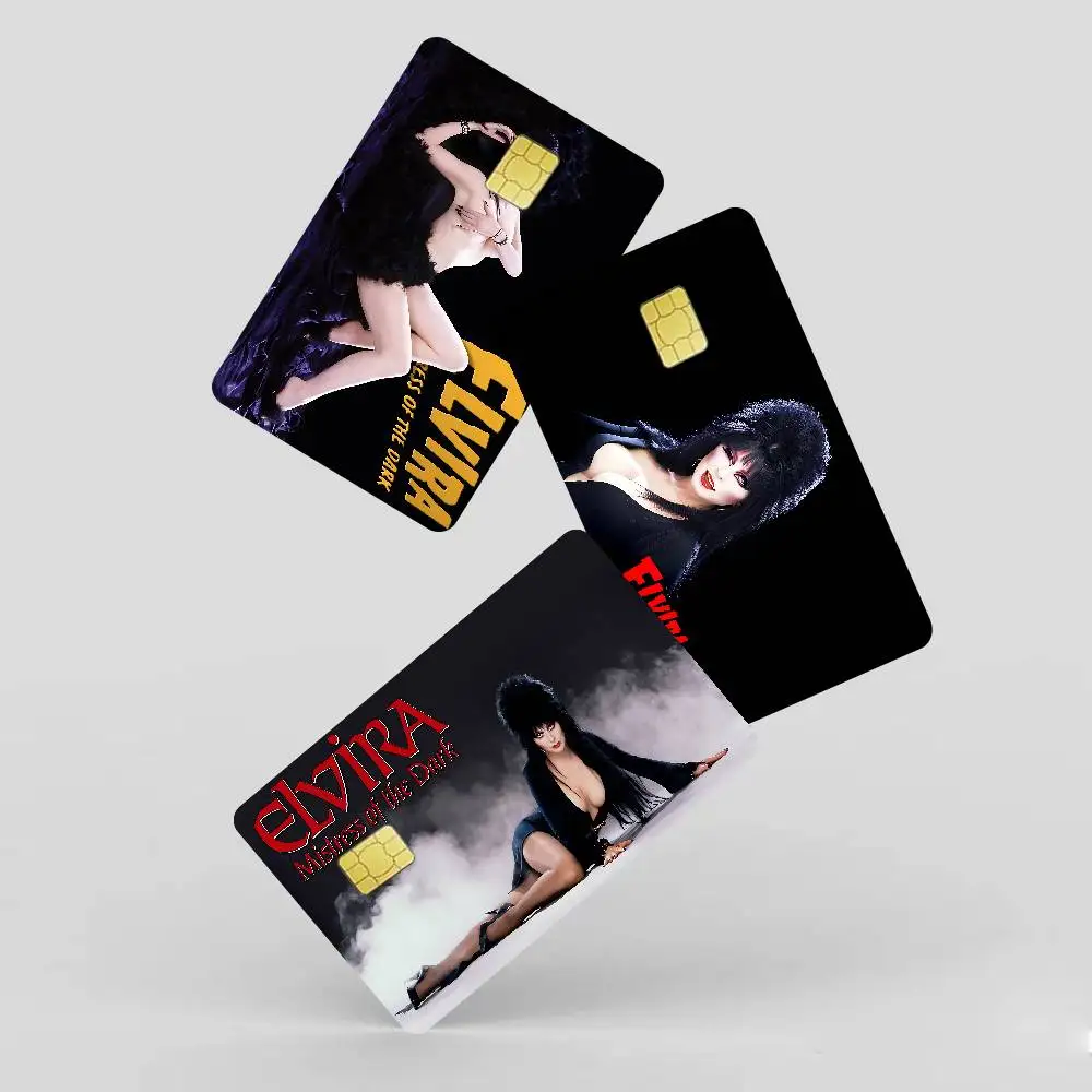 فيلم E-Elvira M-Mistress Of D-Dark لعبة غطاء الفيلم ملصق حافظة لشريحة صغيرة بطاقة الخصم الائتمان الجانب الأمامي #6