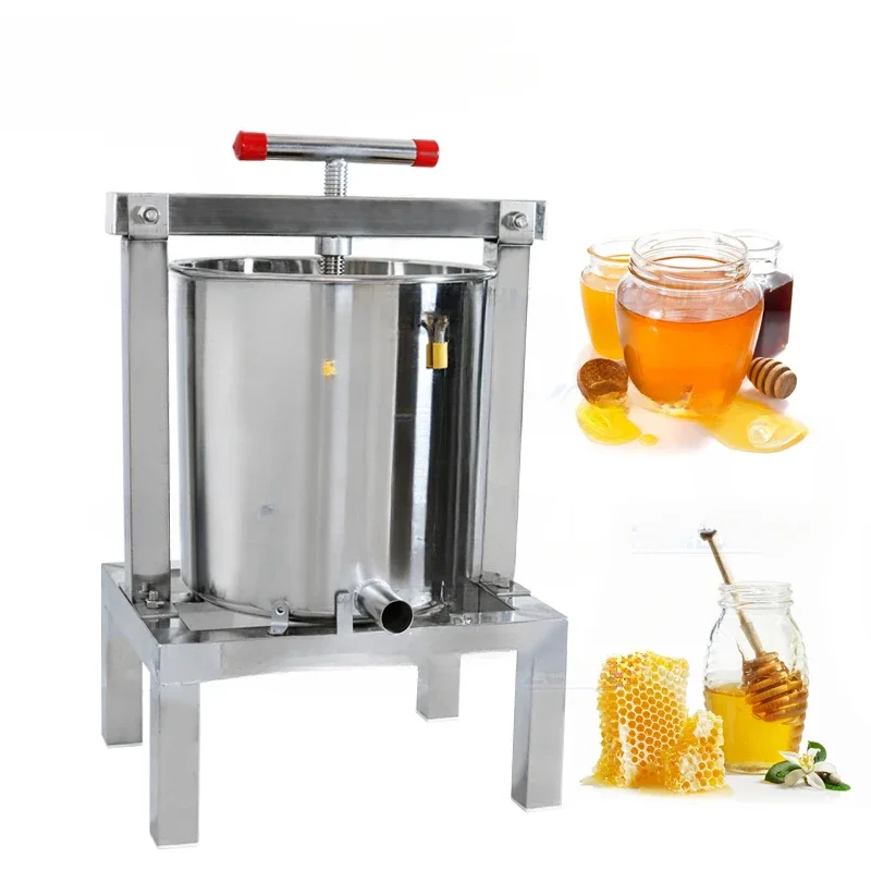 Stainless Steel Honey Pressing Household Solid  Presser Bee Wax Beekeeping Equipment  Press Machine